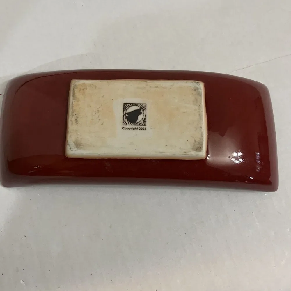 Coyote Roadhouse Ceramic Pottery Ikeban Vase Rectangular 10